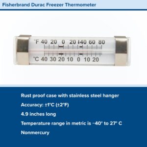 Fisherbrand™ Dual-Scale Refrigerator / Freezer Thermometer, -40° to +80° F - Image 6