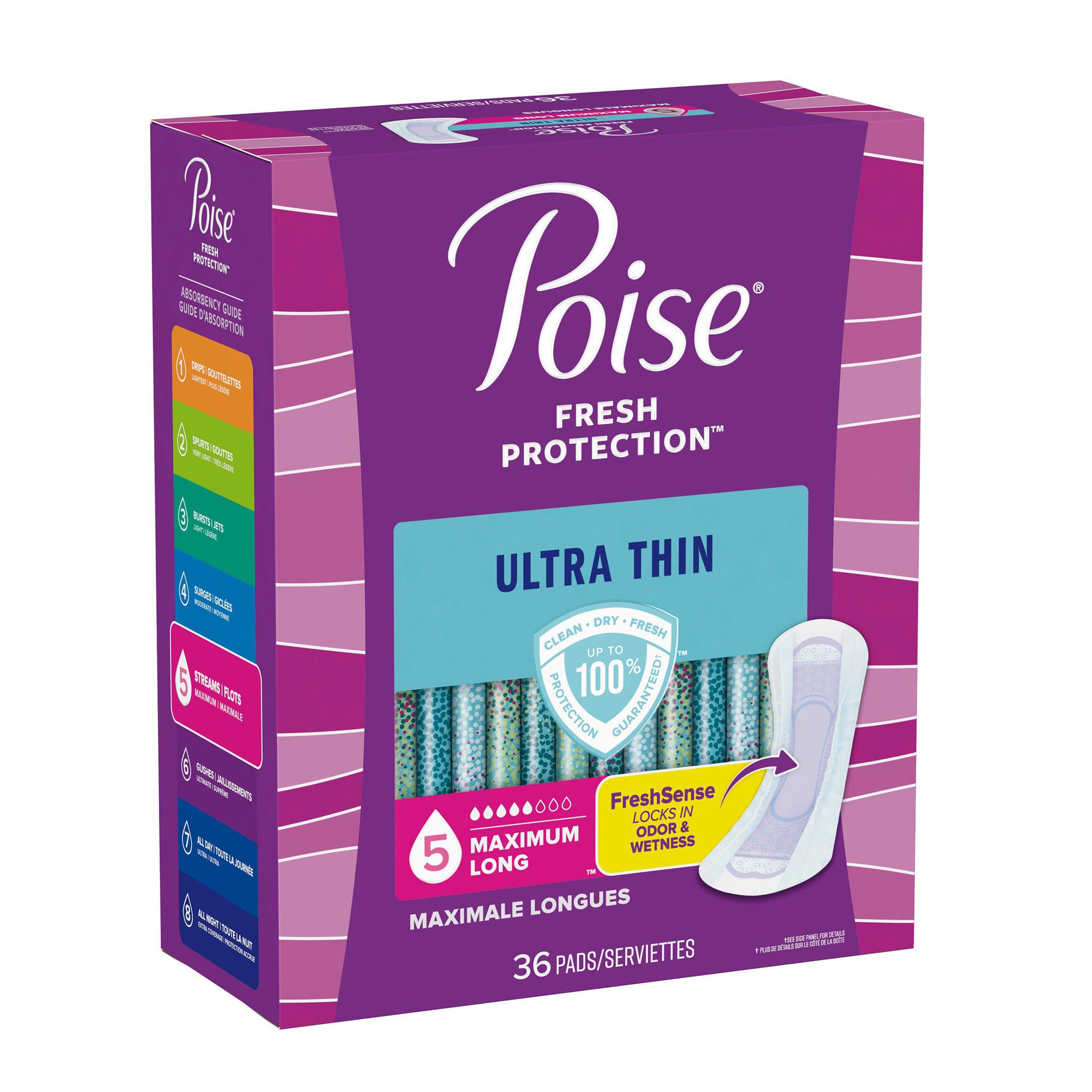 Poise? Fresh Protection? Ultra Thin Pads, Maximum Long