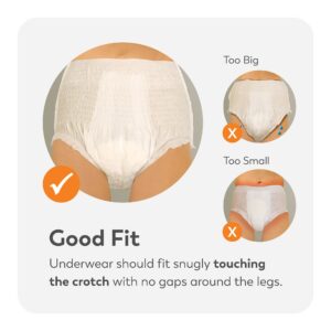 Tranquility Premium OverNight Disposable Absorbent Underwear, XL - Image 4