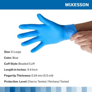 McKesson Confiderm? 6.8C Nitrile Exam Glove, X-Large, Blue - Image 2