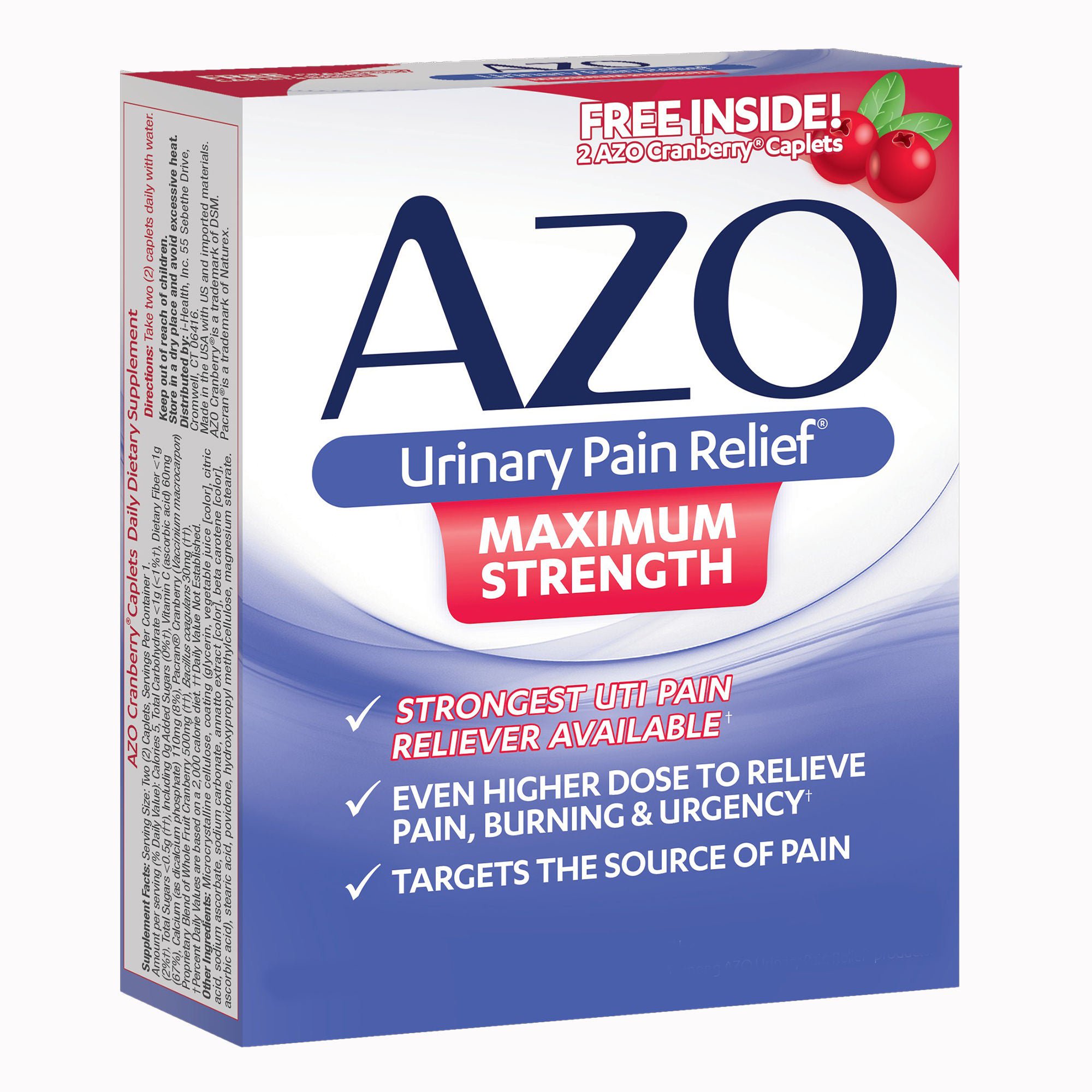AZO? Urinary Pain Relief Tablets, Maximum Strength, 24 per Box