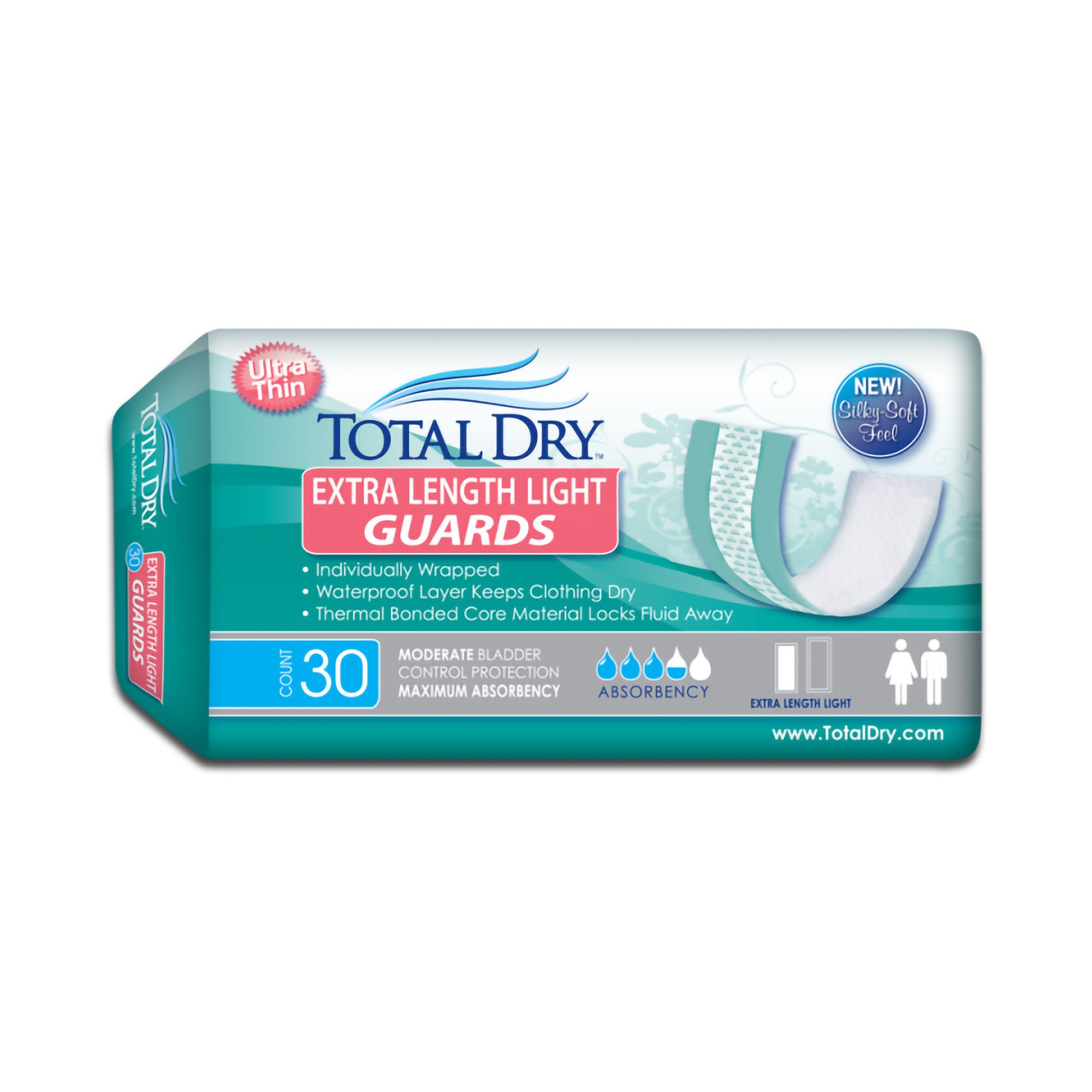 TotalDry? Maximum Absorbency Bladder Control Pad, 11-Inch Length