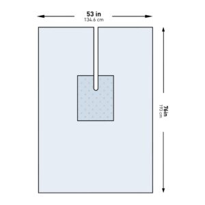 McKesson Sterile U-Drape with Split, 53 x 76 Inch - Image 1