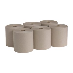 Pacific Blue Basic? Brown Paper Towel, 7-7/8 Inch x 800 Foot, 6 Rolls per Case - Image 3