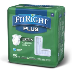FitRight? Plus Anti-Leak Guard Briefs, Large - Image 1