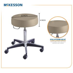 McKesson Round Pneumatic Exam Stool, Beige, without Backrest - Image 2