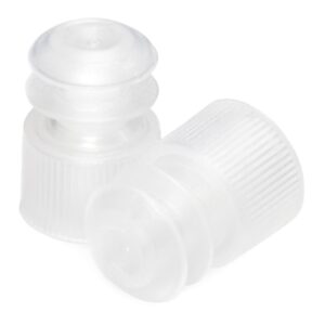 McKesson Flanged Plug Cap, Colorless, Polyethylene, for 12 mm Tubes - Image 1
