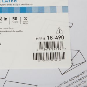 McKesson Single Layer Sterilization Wrap, 36 x 36 Inch - Image 3