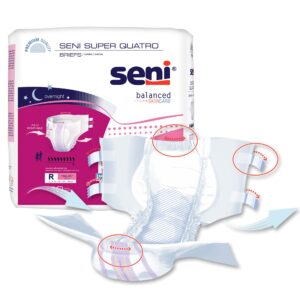 Seni? Super Quatro Severe Absorbency Incontinence Brief, Regular - Image 7