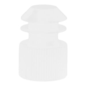 McKesson Flanged Plug Cap, White, Polyethylene, for Use with 13 mm Tubes - Image 1
