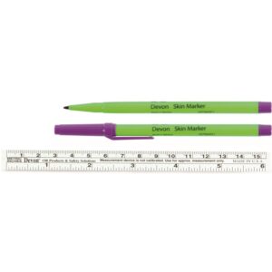 Cardinal Health™ Devon™ Surgical Skin Marker with Ruler, Fine Tip - Image 2