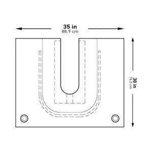 McKesson Sterile U-Drape with Pouch, 35 x 30 Inch - Image 2