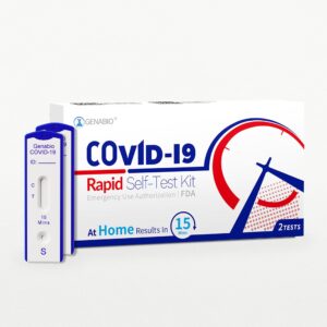 Genabio® COVID-19 at Home Rapid Self-Test Kit, Two Tests per Pack - Image 1