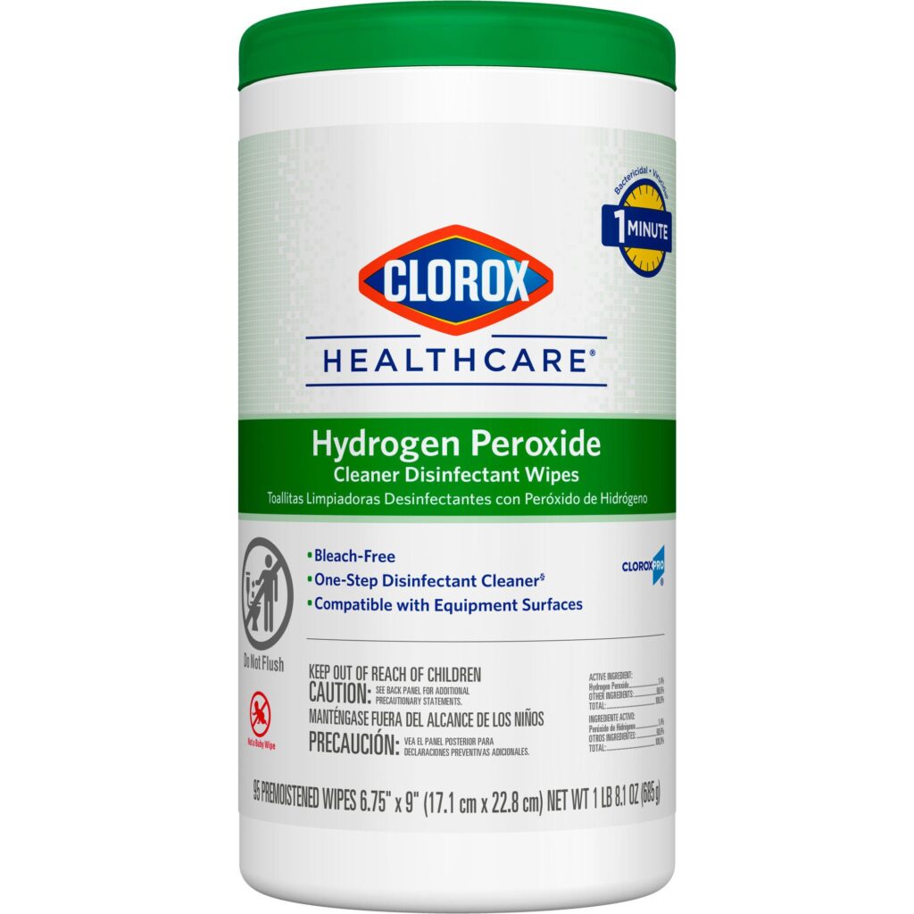Clorox Healthcare? Hydrogen Peroxide Cleaner Disinfectant Wipes, Canister