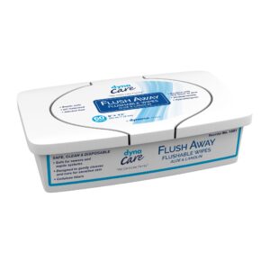 Dynarex Flush Away Personal Wipes, Adult, Tub, Aloe/Lanolin Scented - Image 1