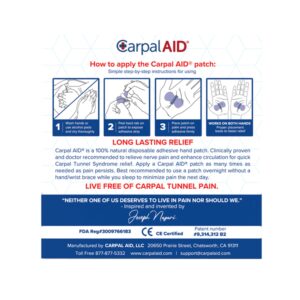 CarpalAid? Patch Pregnancy Hand-Based Carpal Tunnel Support, Large - Image 3