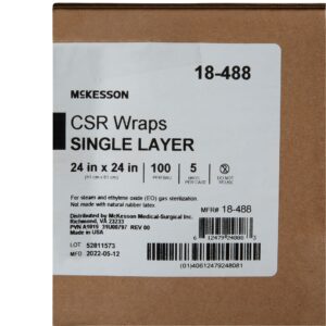 McKesson Single Layer Sterilization Wrap, 24 x 24 Inch - Image 7
