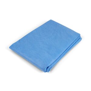 Dynarex Blue Flat Burn Sheet, 60 x 90 Inch - Image 1