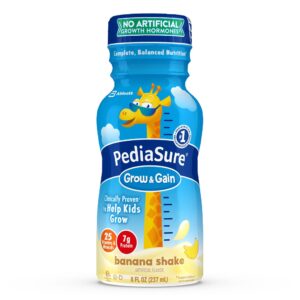 PediaSure® Grow & Gain Banana Shake, 8-ounce bottle - Image 1
