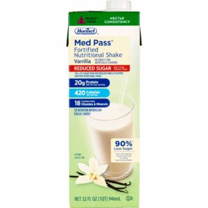 Med Pass® Reduced Sugar Vanilla Fortified Nutritional Shake, 32-ounce carton - Image 1