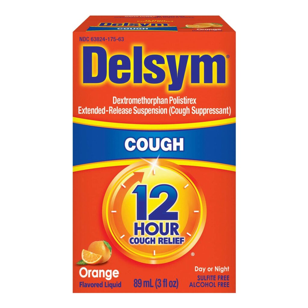 Delsym? 12 Hour Cough Relief, Orange Flavor