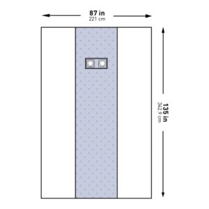 McKesson Sterile Femoral Angiography X-Long Drape, 87 x 135 Inch - Image 1