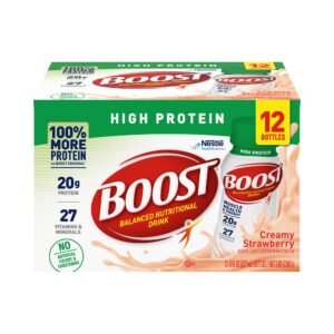 Boost® High Protein Strawberry Complete Nutritional Drink, 8-ounce Bottle - Image 6