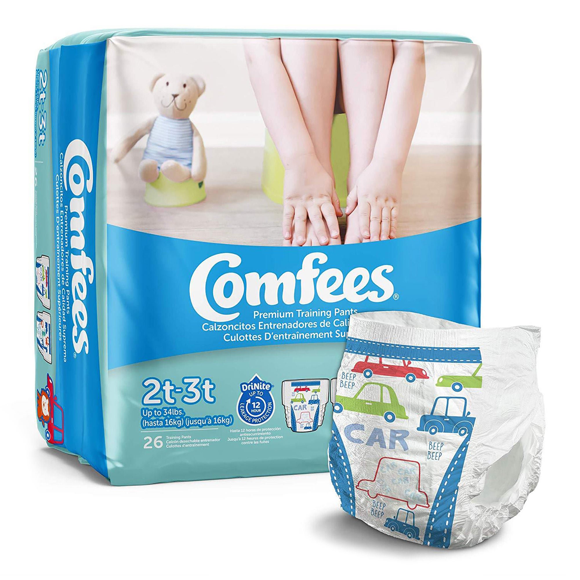 Attends Comfees? Training Pants, 12-Hour Protection, Male Toddler