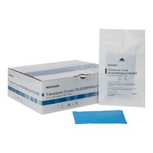 McKesson Telescopically Folded Transducer Cover, 6 x 33 Inch - Image 2