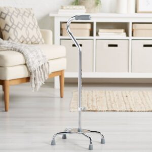 McKesson Steel Chrome Offset Quad Cane, 29 – 37.5 Inch - Image 5