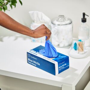 CareStock? Nitrile Exam Glove, Medium, Blue - Image 5