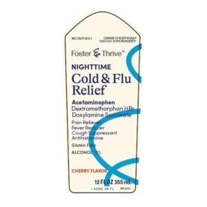 Foster & Thrive? Nighttime Cold & Flu Liquid Relief, Cherry flavor - Image 1