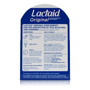 Lactaid? Original Lactase Enzyme Dietary Supplement - Image 3