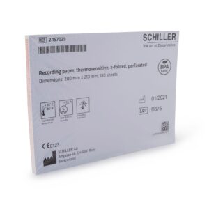 Schiller™ ECG Heart Monitor Thermal Recording Paper, Z-Fold, 8 x 11 Inch - Image 2