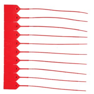 Health Care Logistics Red Pull-Tight Seal, Unnumbered, 9-Inch - Image 1