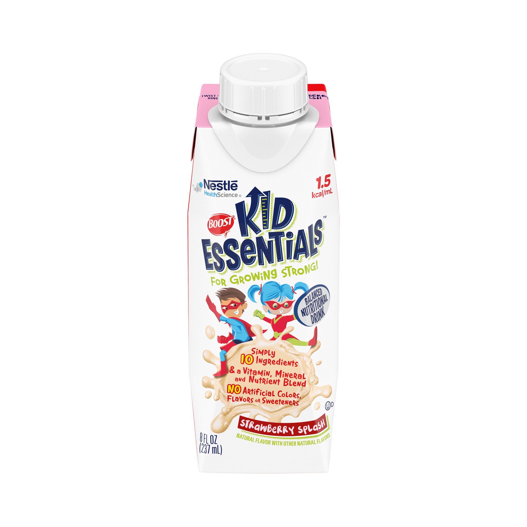 Boost? Kid Essentials? 1.5 Balanced Nutritional Drink, Strawberry, 8-oz. Carton