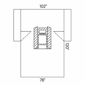 Halyard Laparoscopic / Cholecystectomy Abdominal Drape, 102 x 72 x 120 Inch - Image 1