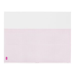 Philips ECG Recording Paper Thermal 8.5x11 Z-Fold Red Grid M3707A - Image 1