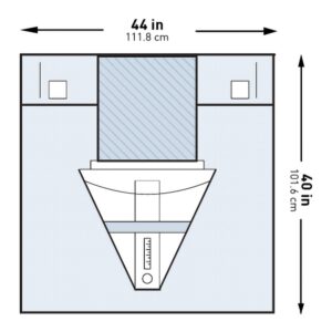 McKesson Sterile Under Buttocks Drape, 44 x 40 Inch - Image 1
