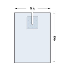 McKesson Sterile EENT Split Drape, 76 x 124 Inch - Image 2