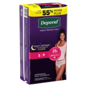 Depend? Night Defense? Women's Absorbent Underwear, Small - Image 1