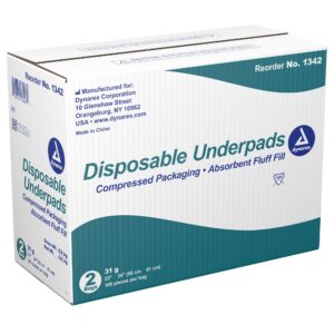 Dynarex? Absorbent Fluff Fill Underpad, 23 x 24 Inch - Image 2