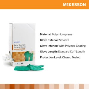 McKesson Perry? Performance Plus Polychloroprene Surgical Glove, Size 6.5, Green - Image 3