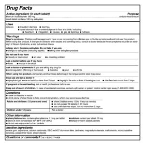 McKesson Bismuth Subsalicylate Anti-Diarrheal - Image 4