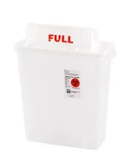 SharpStar? In-Room? Multi-purpose Sharps Container, 3 Gallon, 16? x 13? x 6 Inch - Image 3