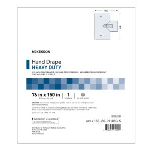McKesson Sterile Hand Drape, 114 x 150 Inch - Image 1