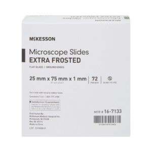 McKesson Glass Microscope Slide, 1 x 3 Inch x 1 mm - Image 1