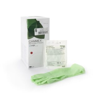 Gammex? Non-Latex PI Green Polyisoprene Surgical Glove, Size 6, Light Green - Image 1