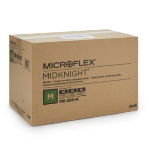 Microflex? Midknight? Nitrile Exam Glove, Medium, Black - Image 4