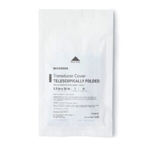 McKesson Telescopically Folded Transducer Cover, 5.5 x 36 Inch - Image 3